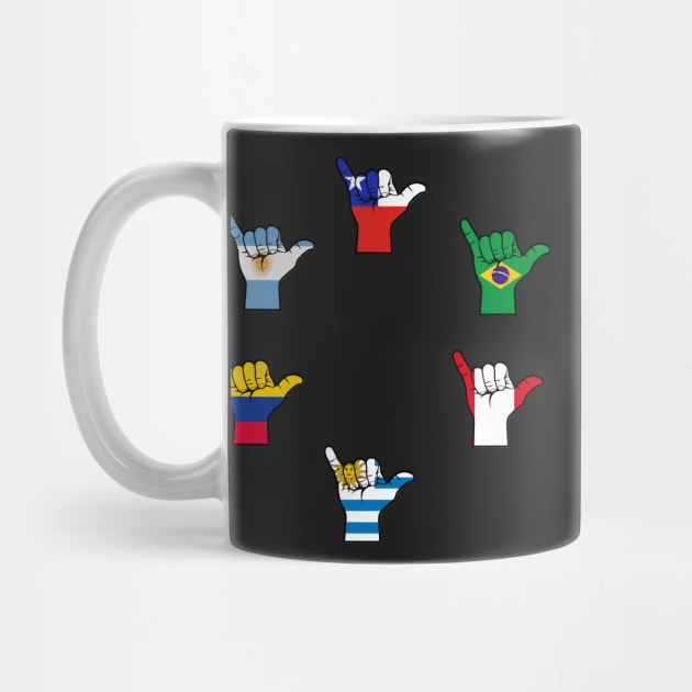 Shaka latin america flag by timegraf